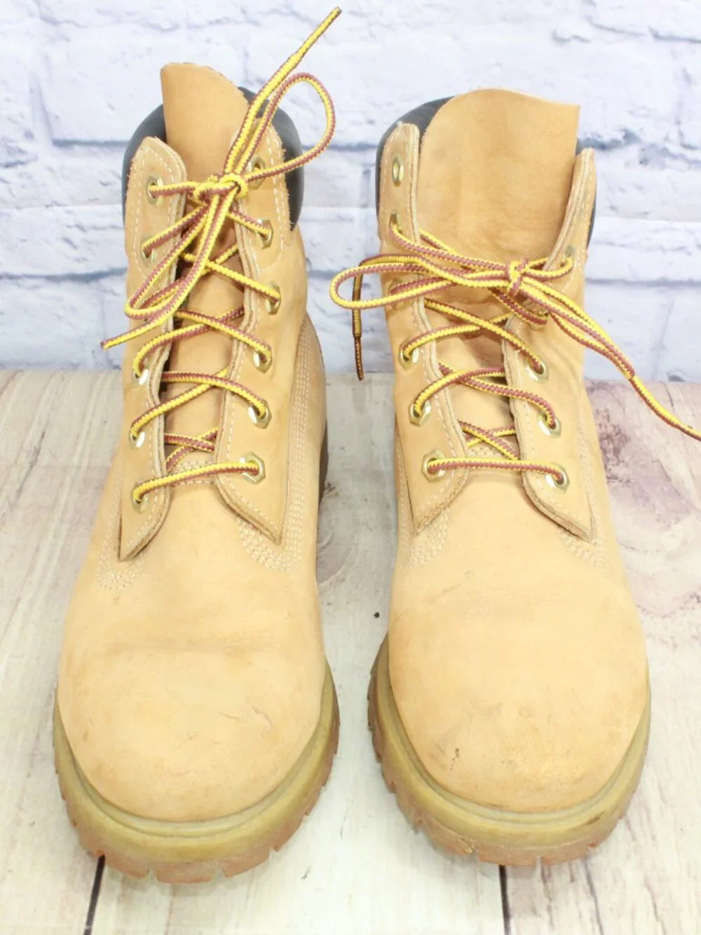 Timberland 6 Inch Premium Leather Waterproof Boots Wheat Tan Women's Size 7.5